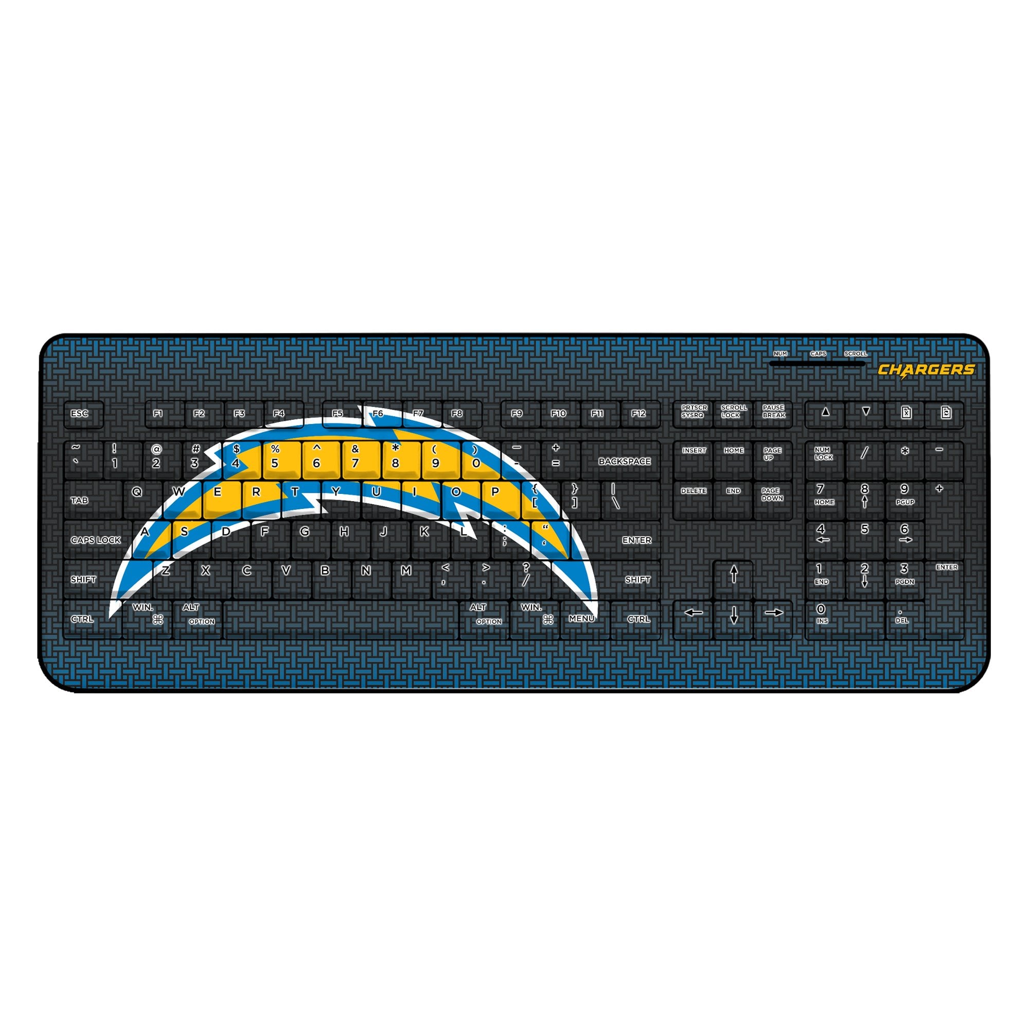 Keyscaper Los Angeles Chargers Wireless Keyboard