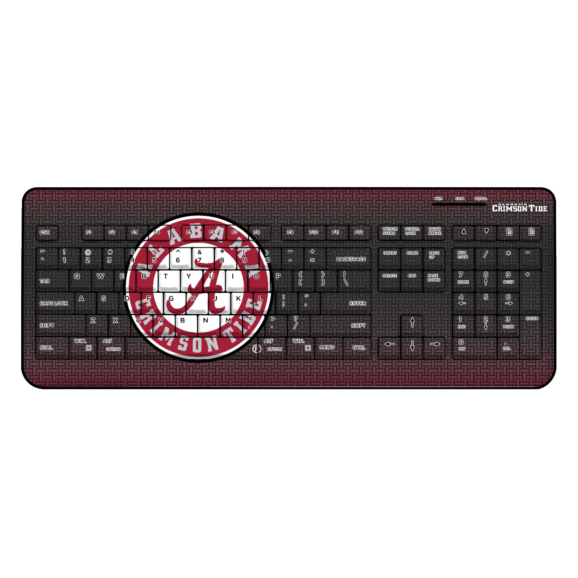 Keyscaper Alabama Crimson Tide Wireless Keyboard