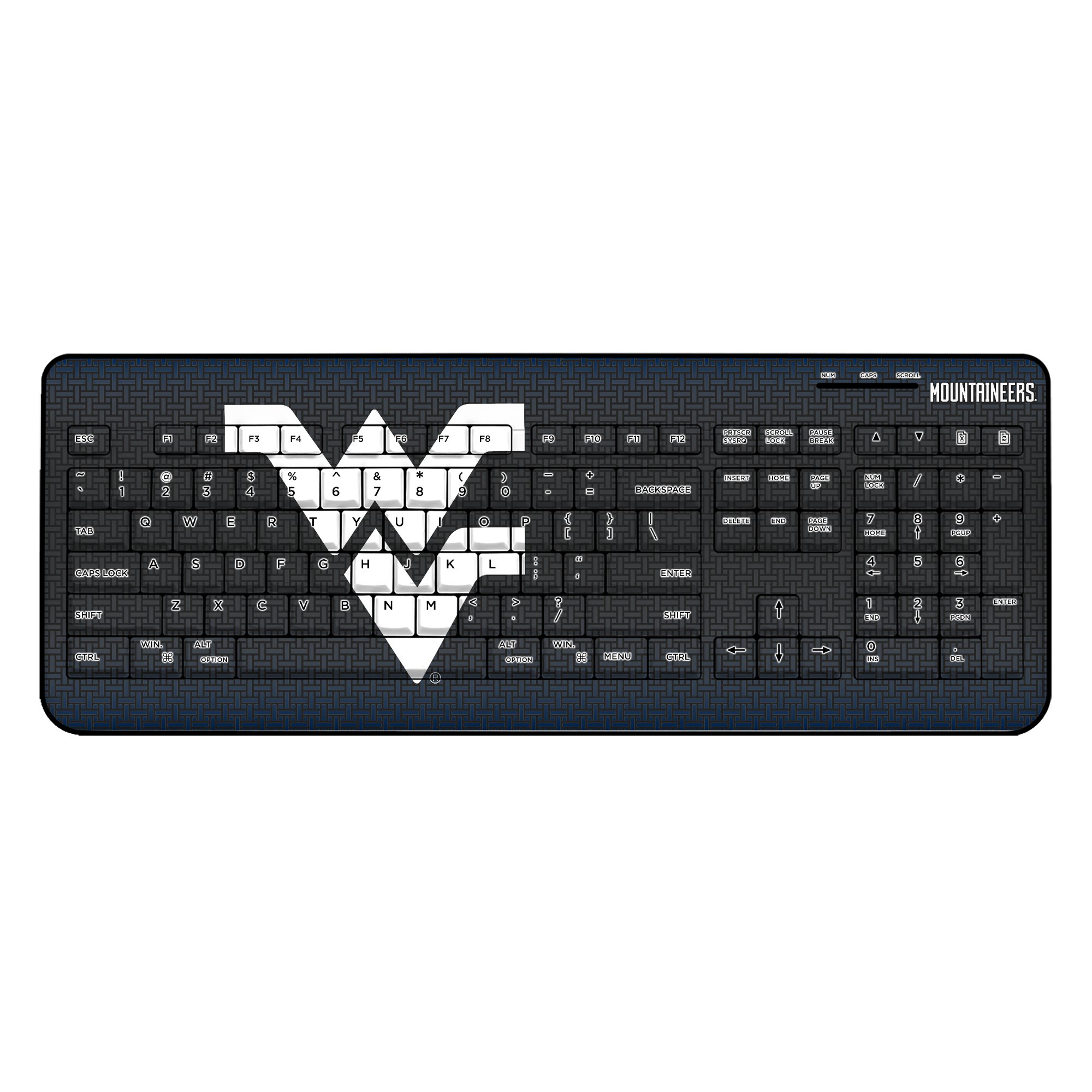 Keyscaper West Virginia Mountaineers Wireless Keyboard