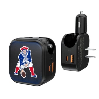 Keyscaper New England Patriots 2-in-1 USB A/C Charger