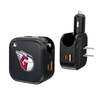 Keyscaper Cleveland Guardians 2-in-1 USB A/C Charger