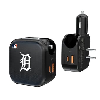 Keyscaper Detroit Tigers 2-in-1 USB A/C Charger