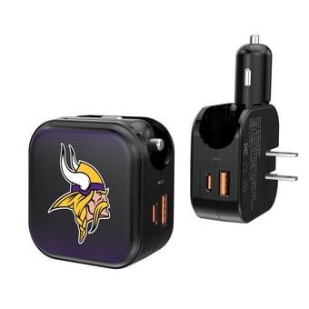 Keyscaper Minnesota Vikings 2-in-1 USB A/C Charger
