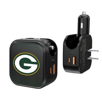 Keyscaper Green Bay Packers 2-in-1 USB A/C Charger
