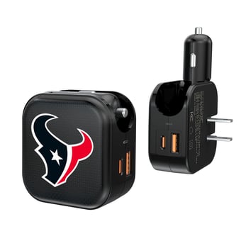 Keyscaper Houston Texans 2-in-1 USB A/C Charger