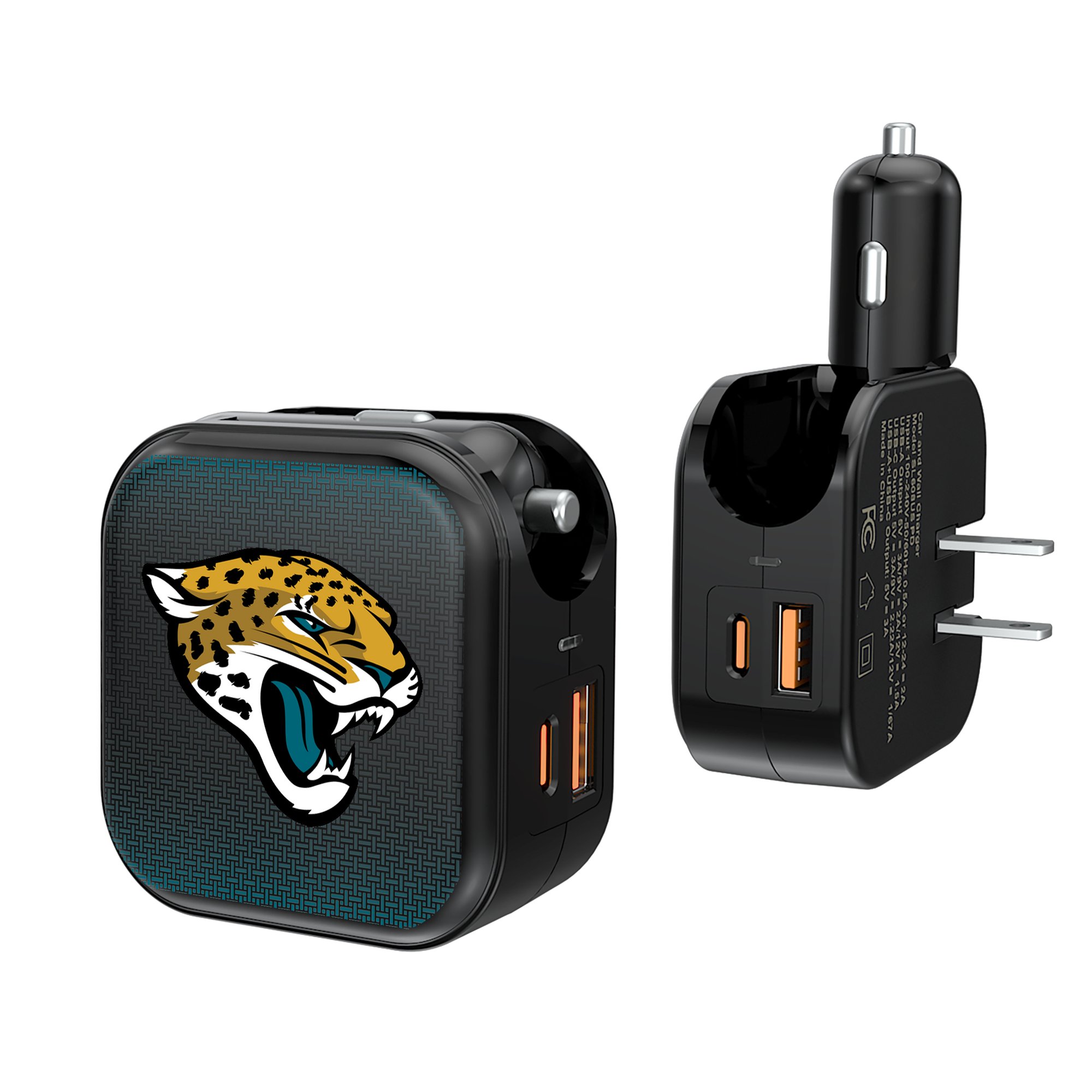 Keyscaper Jacksonville Jaguars 2-in-1 USB A/C Charger