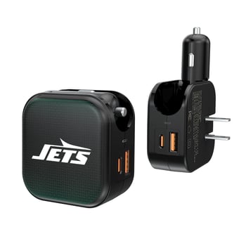 Keyscaper New York Jets 2-in-1 USB A/C Charger