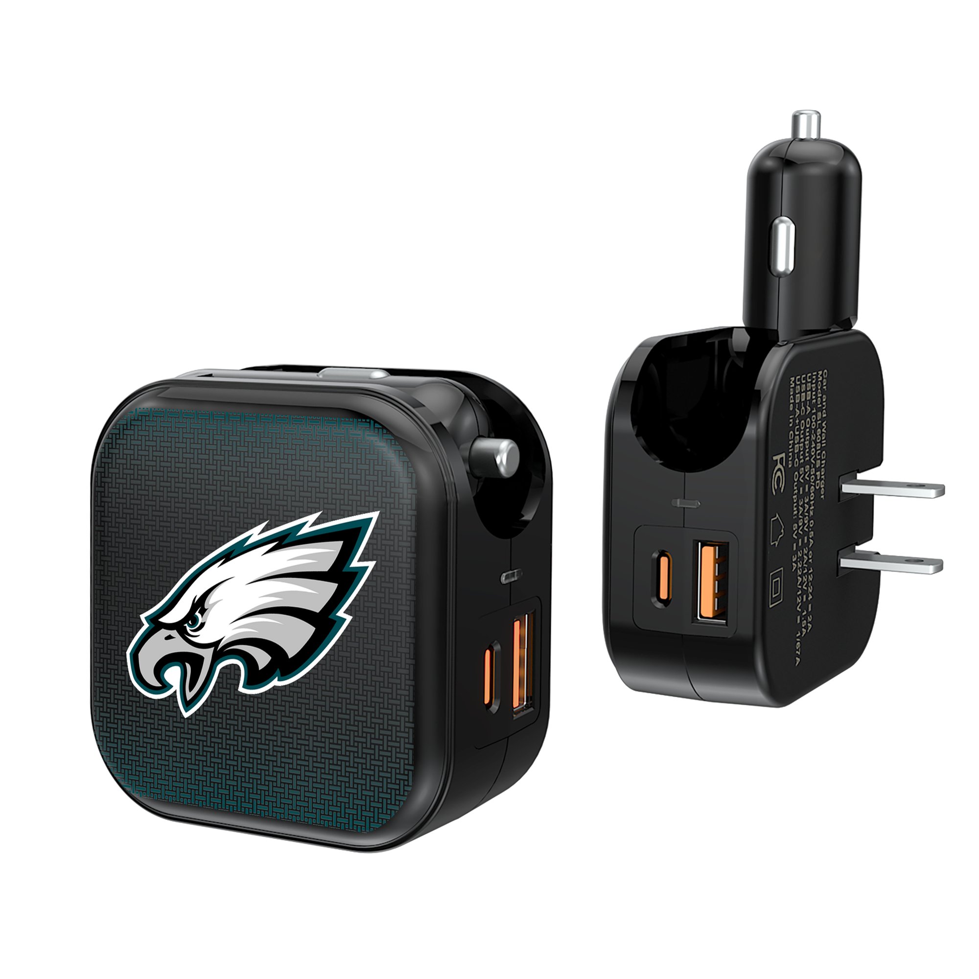 Keyscaper Philadelphia Eagles 2-in-1 USB A/C Charger