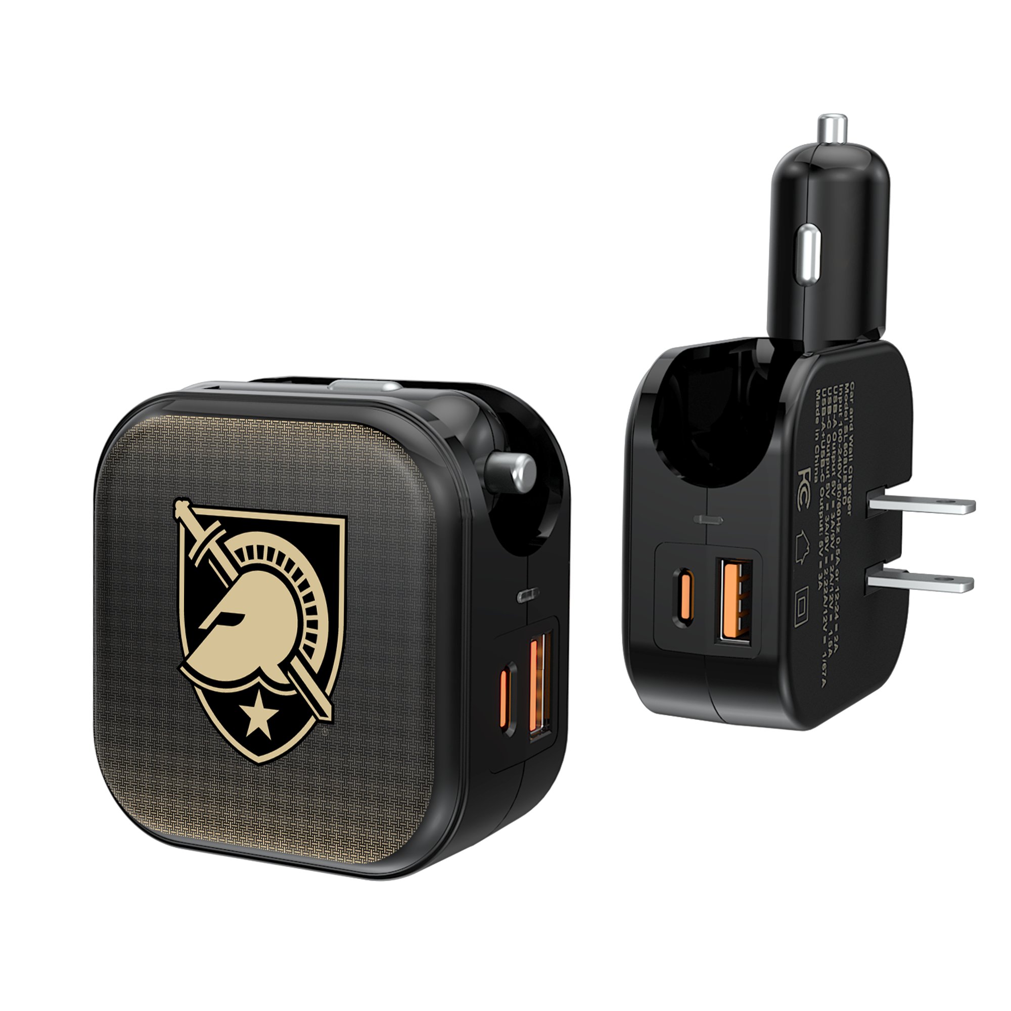 Keyscaper Army Black Knights 2-in-1 USB A/C Charger