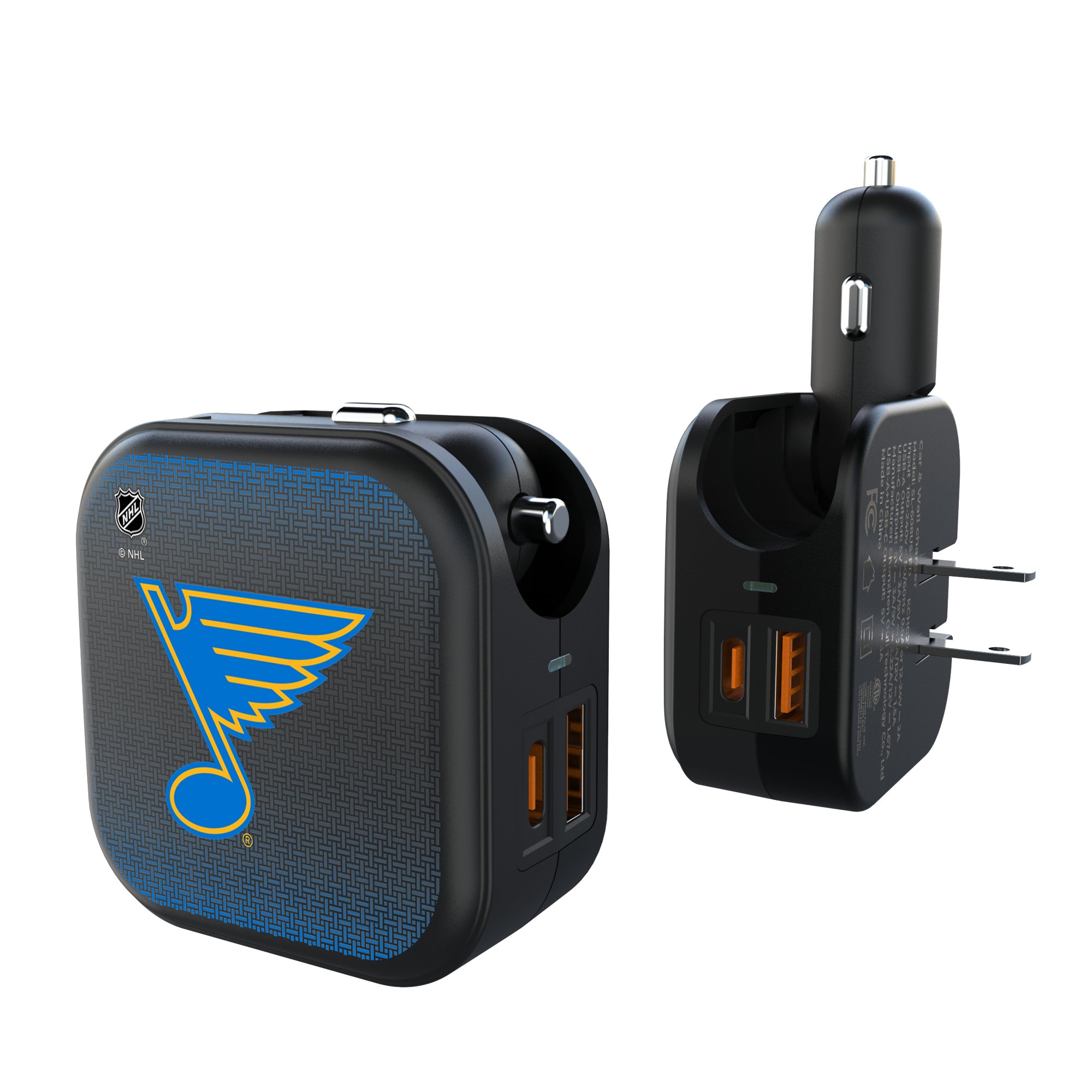 Keyscaper St. Louis Blues 2-in-1 USB A/C Charger