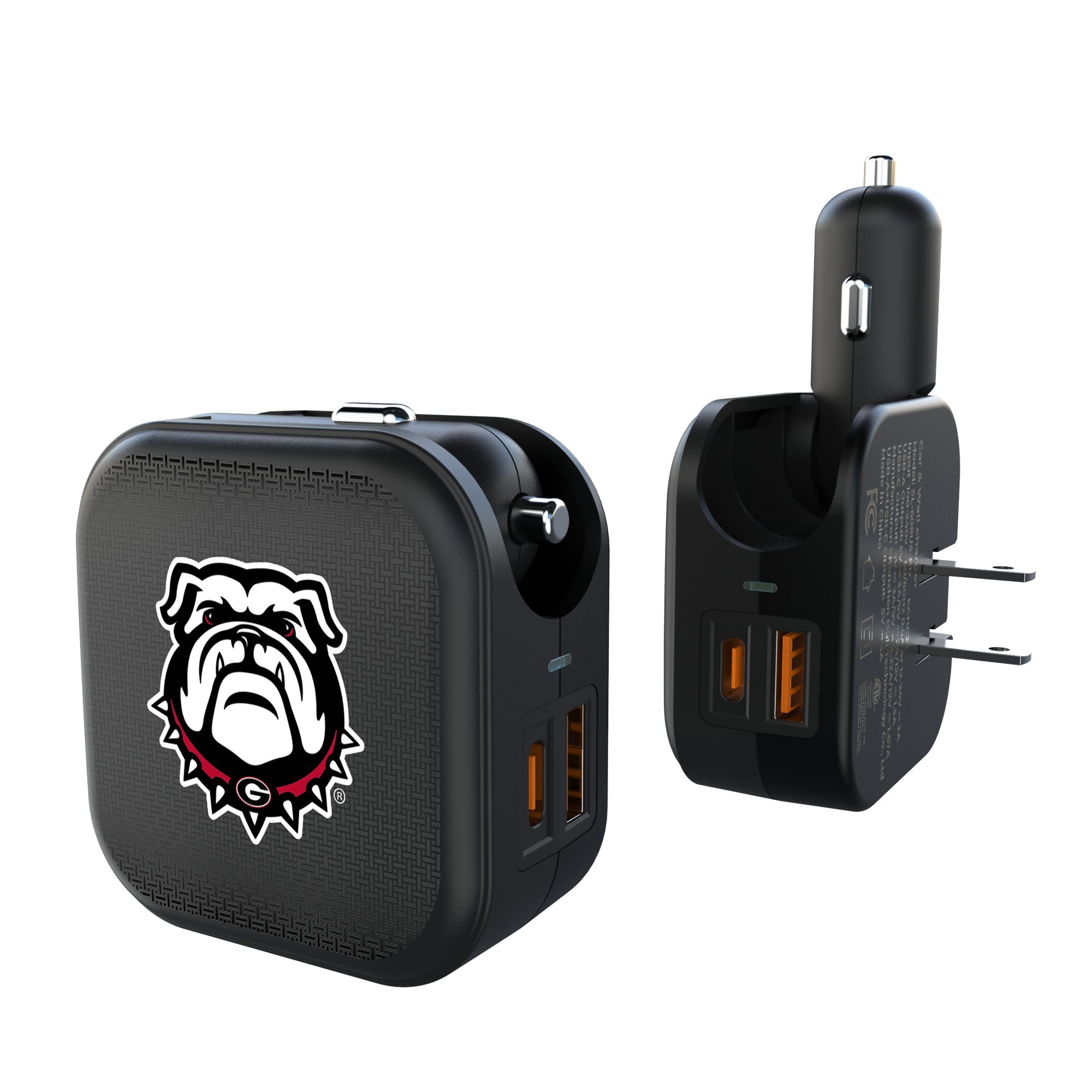 Keyscaper Georgia Bulldogs 2-in-1 USB A/C Charger Keyscaper Georgia Bulldogs 2-in-1 USB A/C Charger