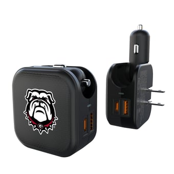 Keyscaper Georgia Bulldogs 2-in-1 USB A/C Charger