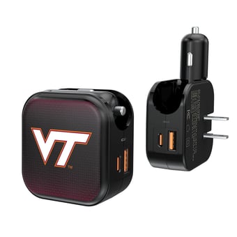 Keyscaper Virginia Tech Hokies 2-in-1 USB A/C Charger