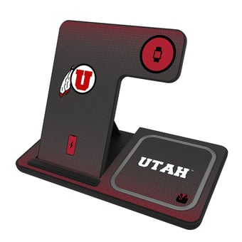 Keyscaper Utah Utes Linen Print 3-in-1 Charging Station
