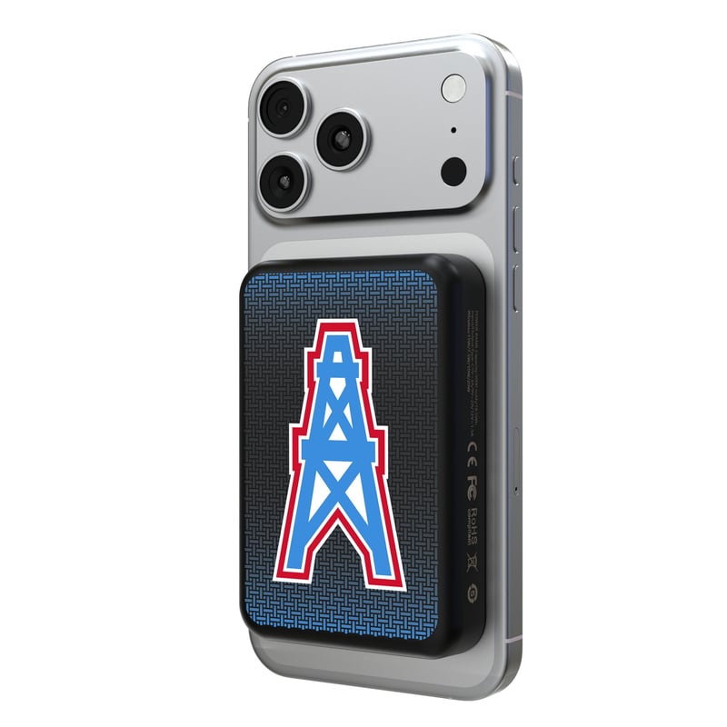 Keyscaper Houston Oilers Wireless Magnetic Power Bank