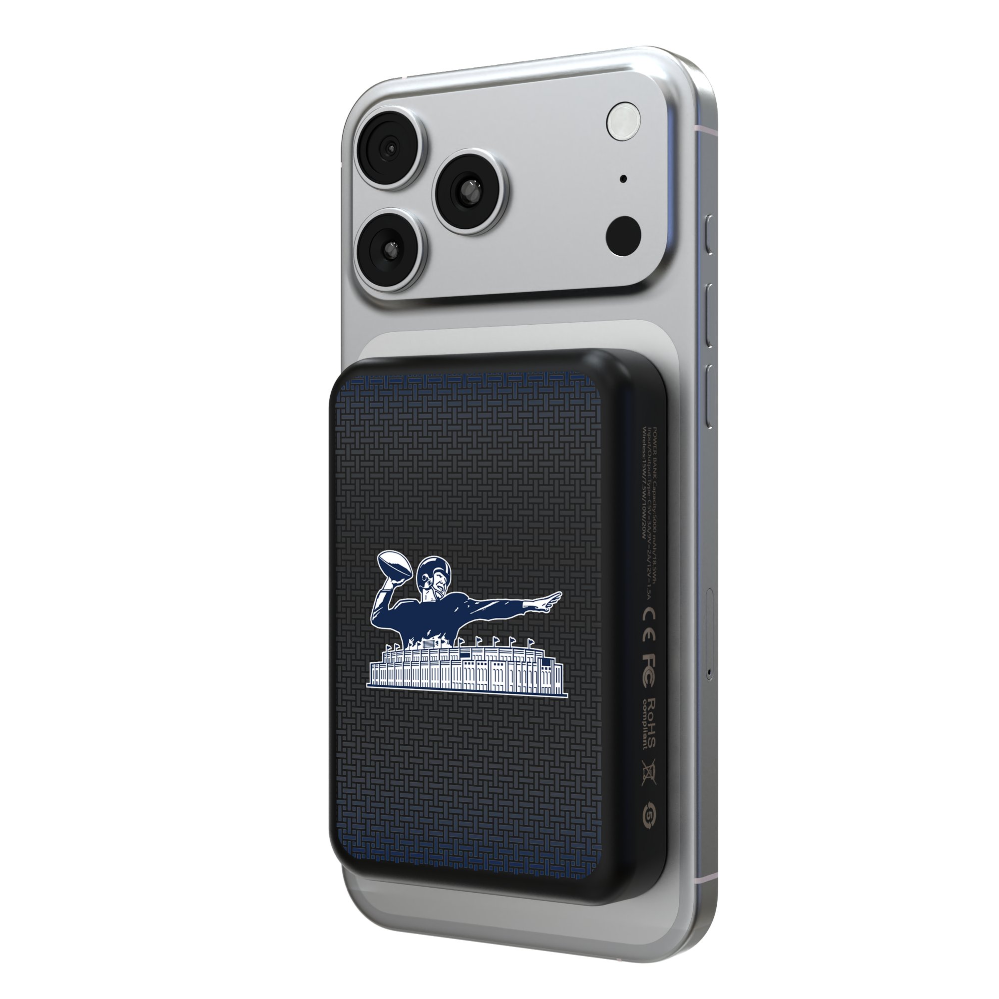 Keyscaper New York Giants Wireless Magnetic Power Bank