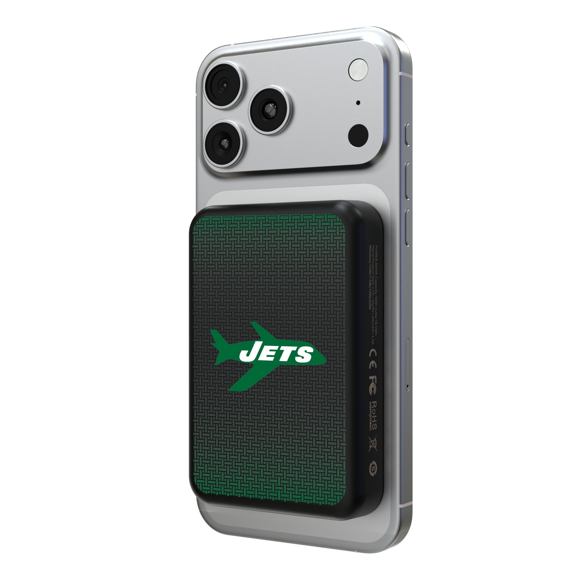 Keyscaper New York Jets Wireless Magnetic Power Bank Keyscaper New York Jets Wireless Magnetic Power Bank