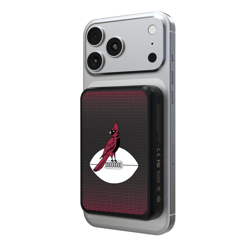 Keyscaper Chicago Cardinals Wireless Magnetic Power Bank