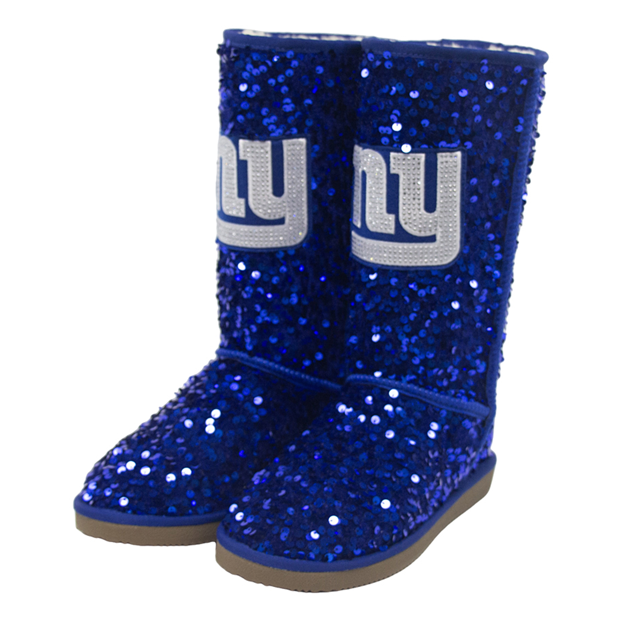 Women's FABGATING by Cuce Royal New York Giants Tall Sequin Boots