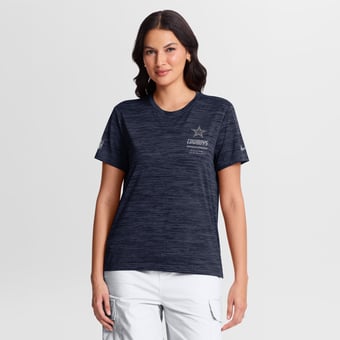Women's Nike Navy Dallas Cowboys Sideline Velocity Dri-FIT T-Shirt