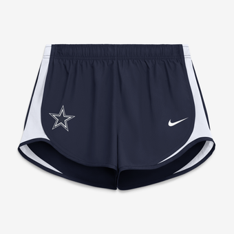 Women's Nike Navy Dallas Cowboys Tempo Mid-Rise Dri-FIT Shorts