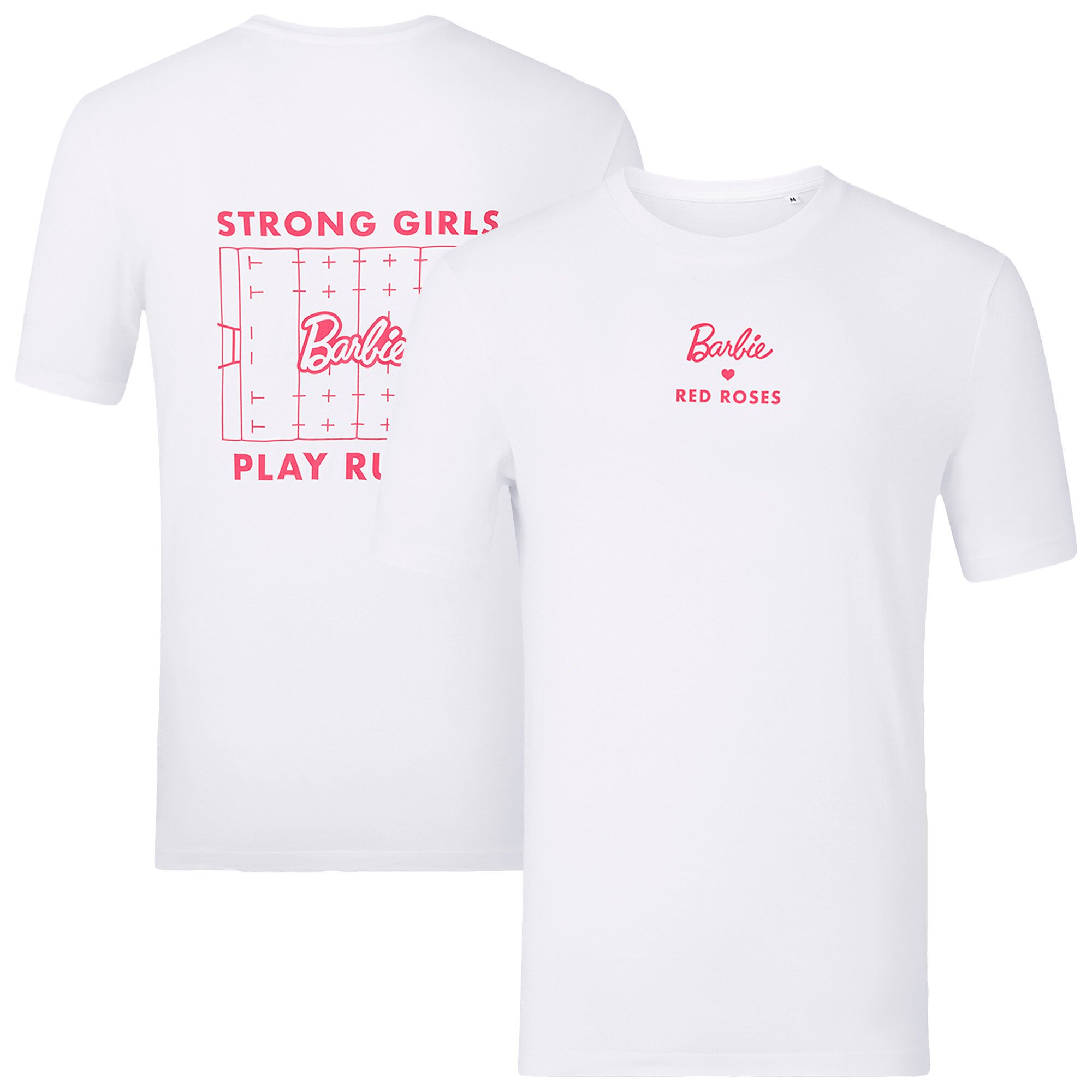 T-shirt da rugby Red Roses x Barbie Barbie - Bianca - Unisex