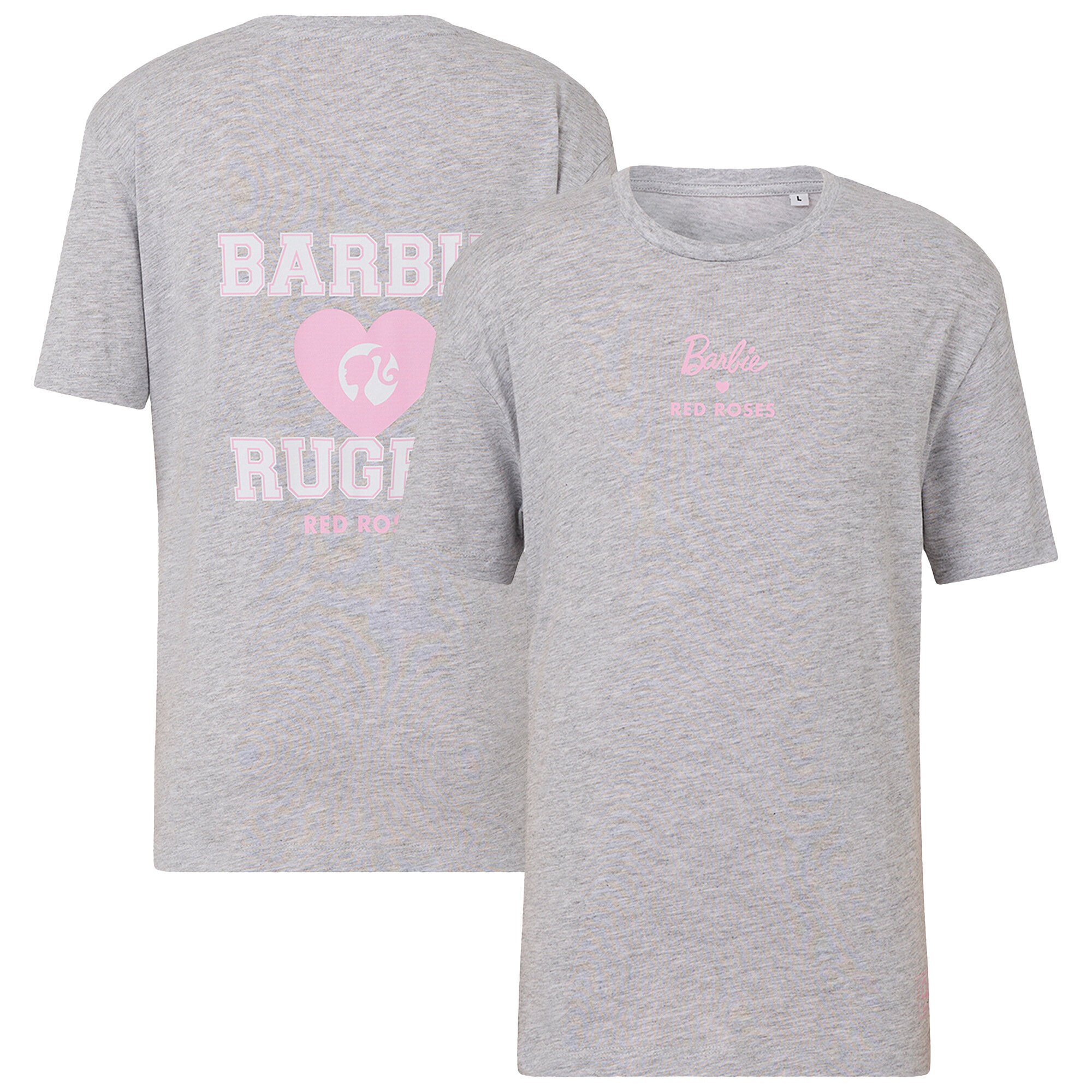 T-shirt da rugby Red Roses x Barbie Barbie - Grigia - Junior