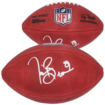 Tim Brown Oakland Raiders Autographed Wilson Duke Full Color Football