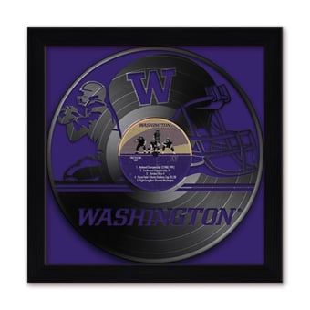 Washington Huskies Framed 13" x 13" Vinyl Record Art Print