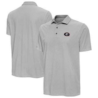 Men's Antigua Black Georgia Bulldogs Pave Polo