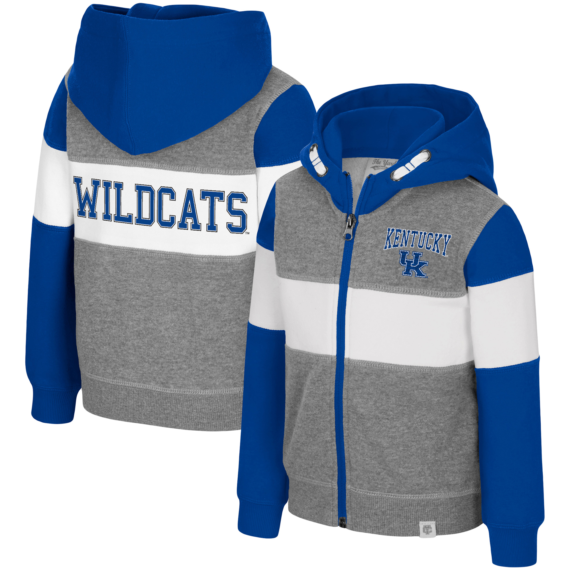 Toddler Colosseum  Heather Gray Kentucky Wildcats Bert Full-Zip Hoodie