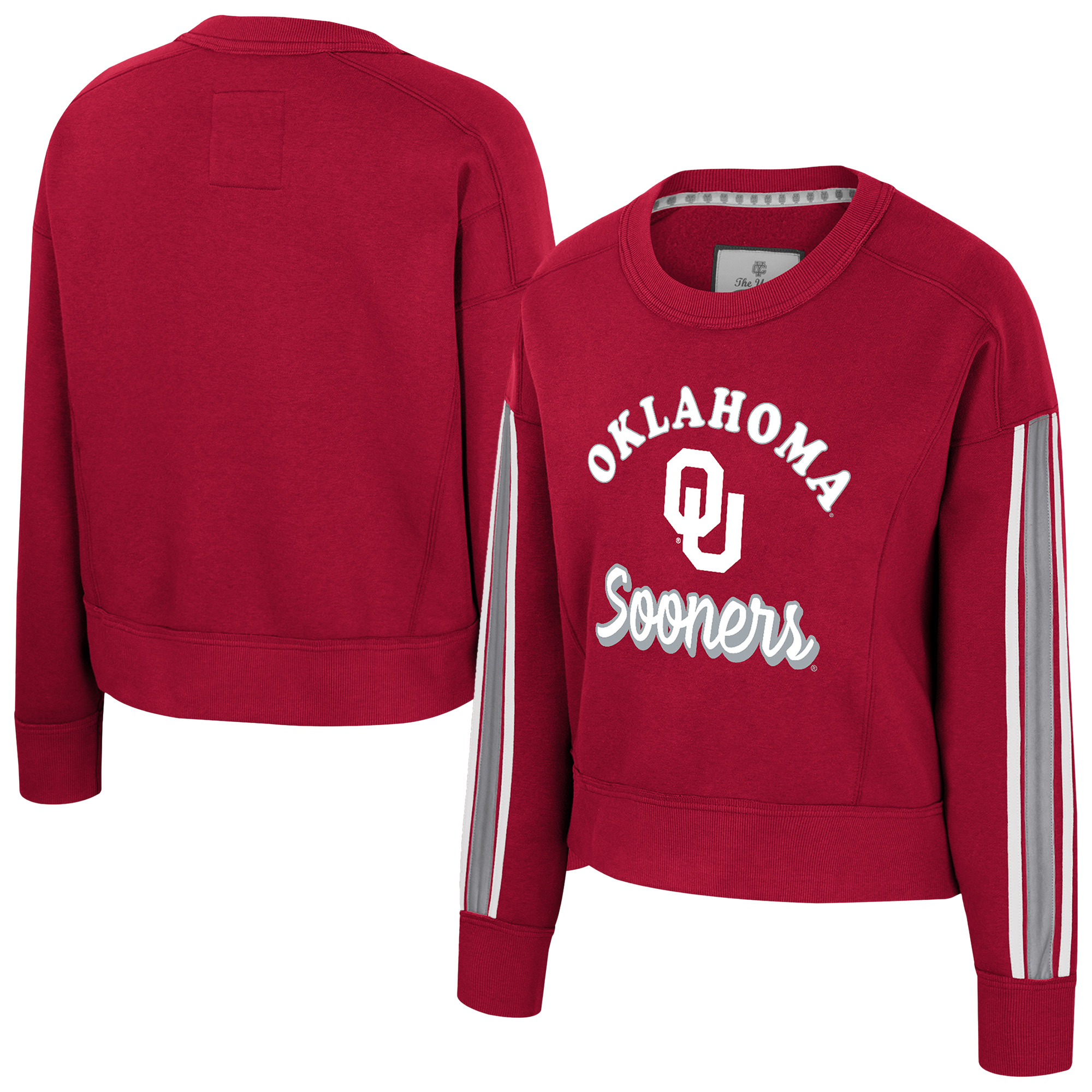 Women's Colosseum  Crimson Oklahoma Sooners Honeymoon Sweatshirt