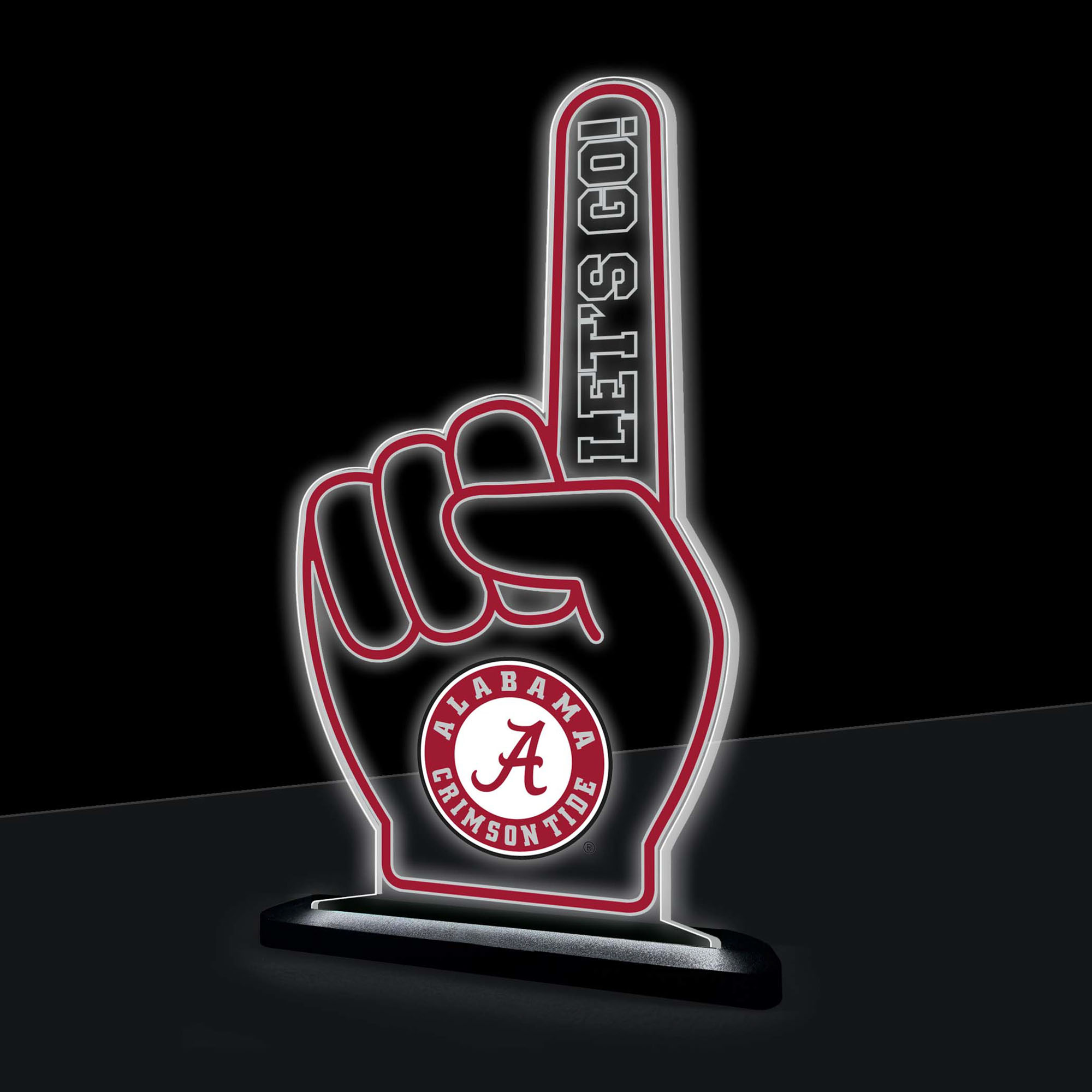 Alabama Crimson Tide 10" LED Tabletop Foam Finger Desklite Sign