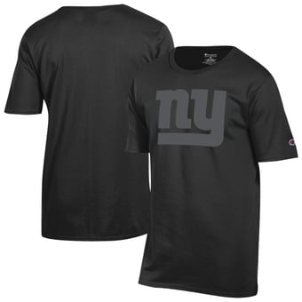 Men's Champion Black New York Giants Tonal Logo T-Shirt