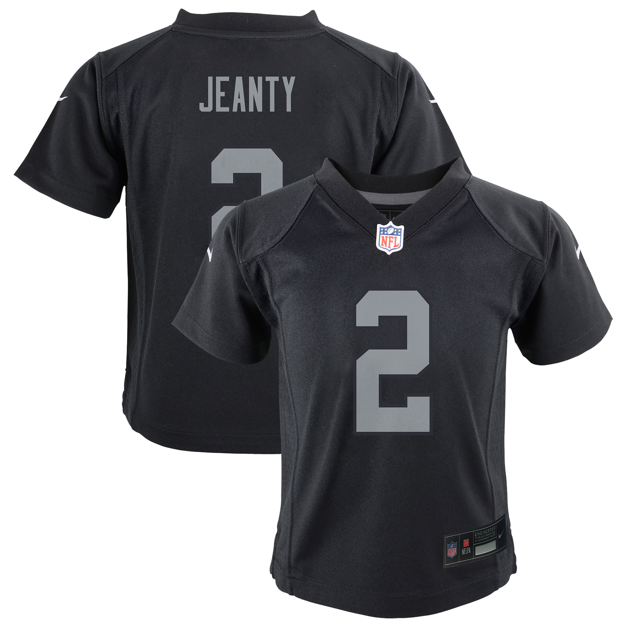 Nike Baby Boys and Girls Ashton Jeanty Black Las Vegas Raiders Team Player Game Jersey - Black