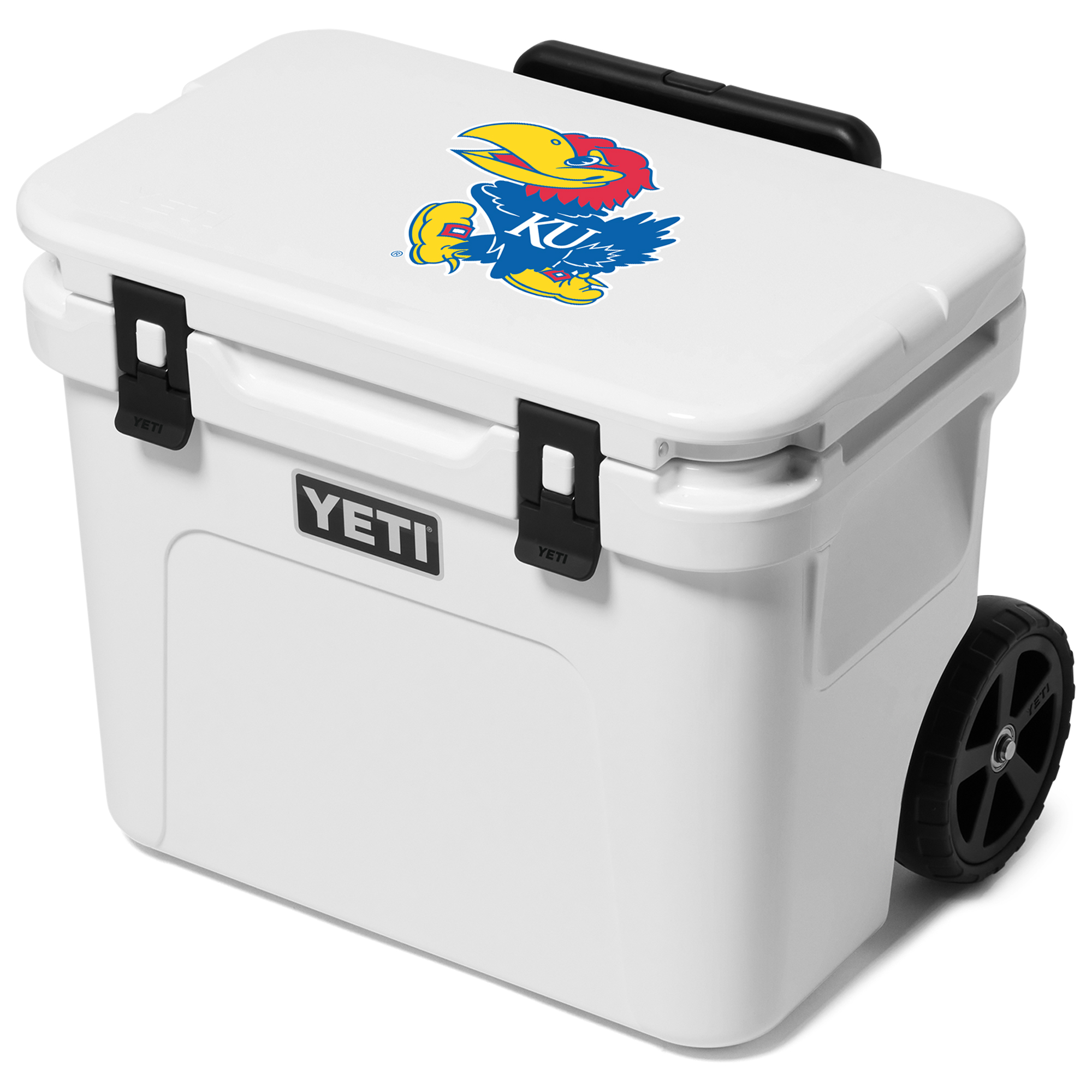 YETI Kansas Jayhawks Roadie 32 Wheeled Cooler