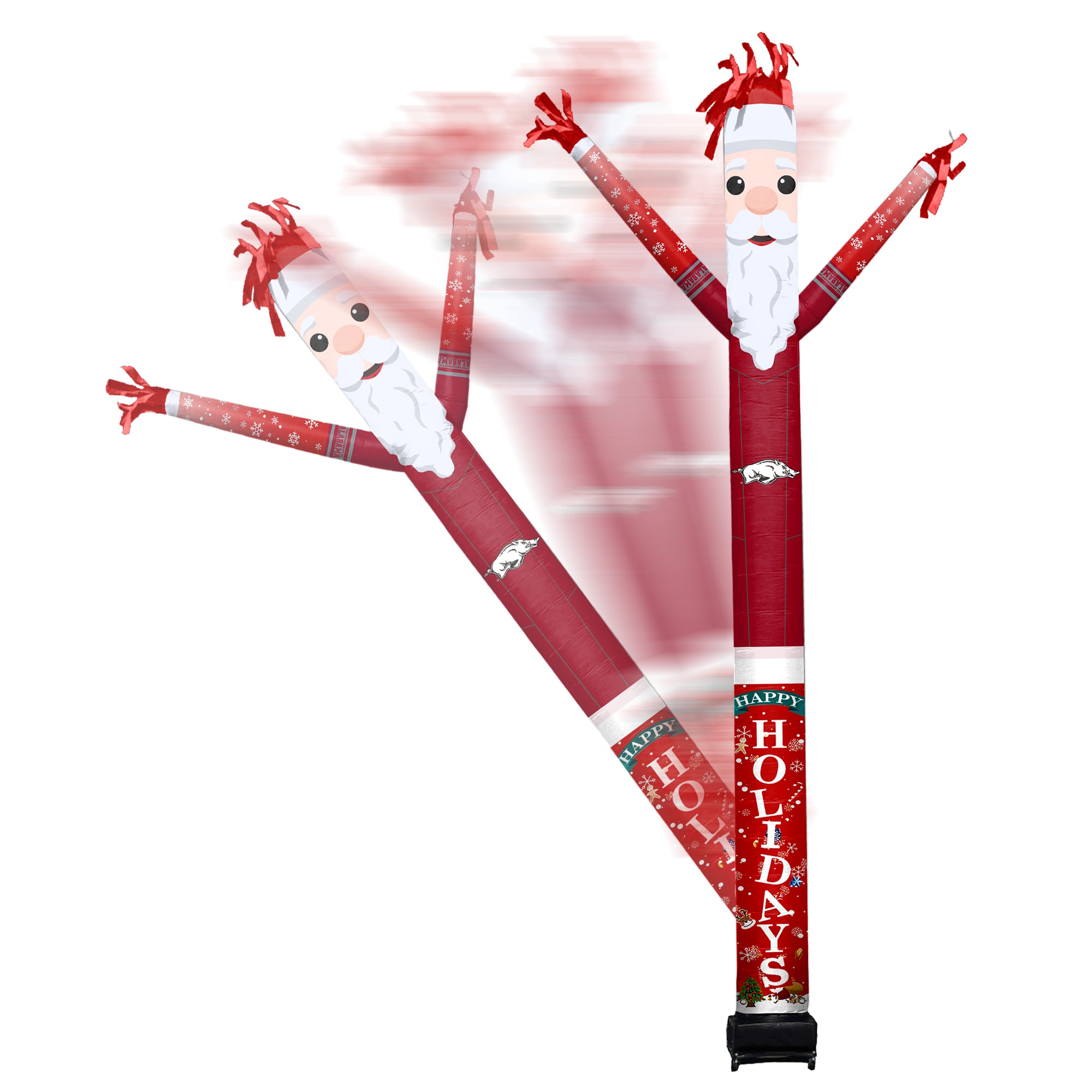 Arkansas Razorbacks Santa Claus Inflatable Crazy Sports Fan