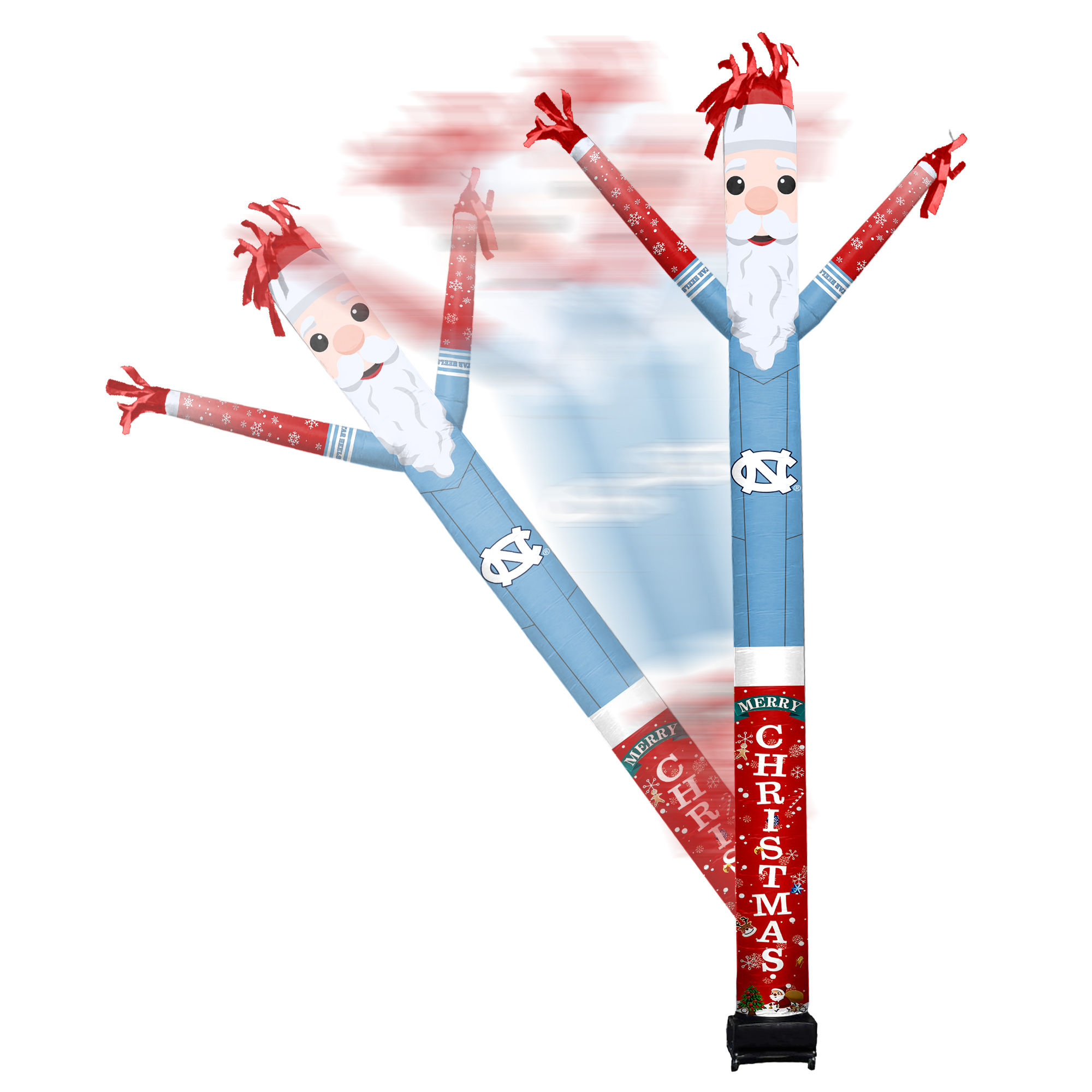 North Carolina Tar Heels Santa Claus Inflatable Crazy Sports Fan