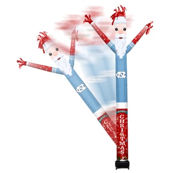 North Carolina Tar Heels Santa Claus Inflatable Crazy Sports Fan