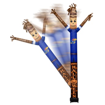 Kansas Jayhawks Halloween Scarecrow Inflatable Crazy Sports Fan