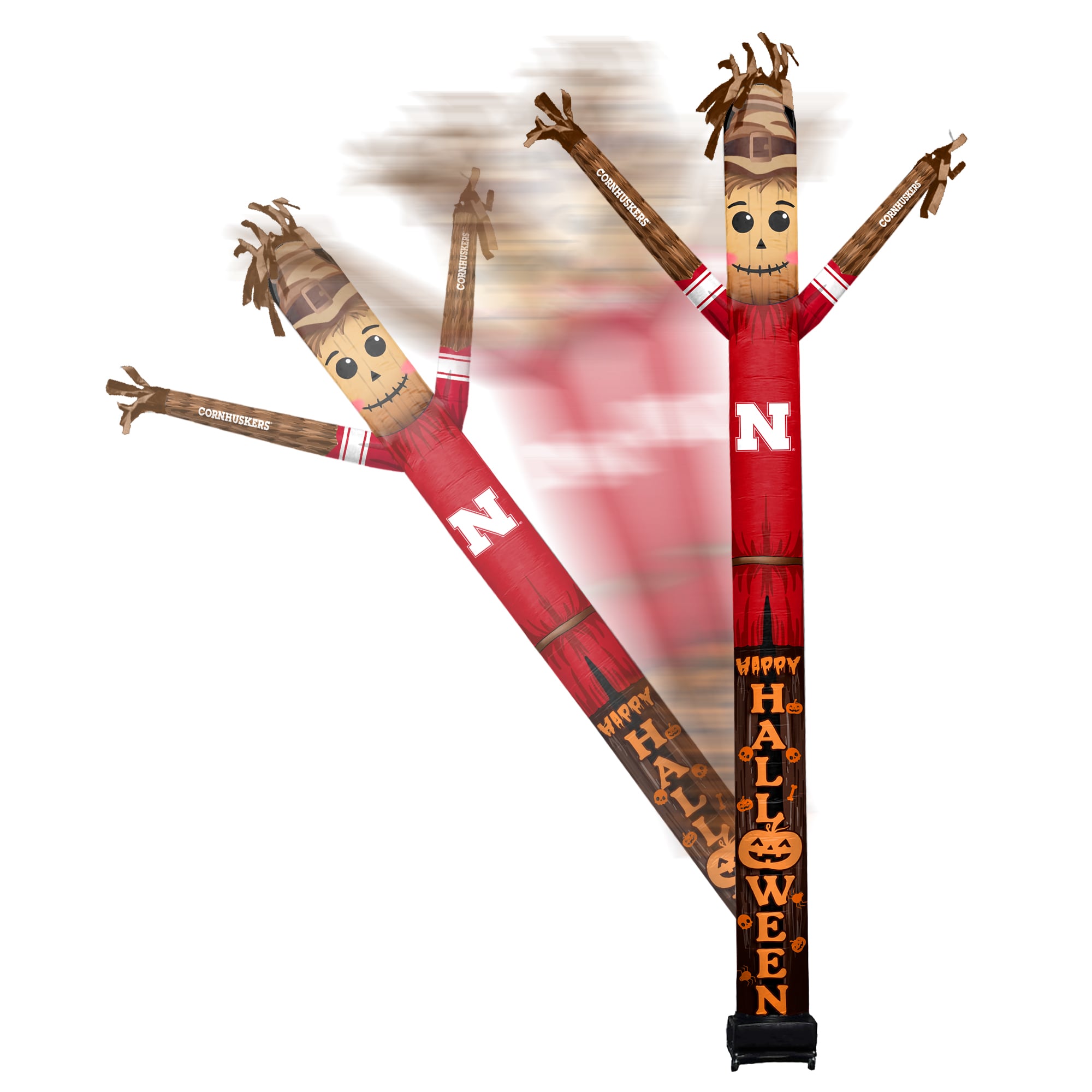 Nebraska Huskers Halloween Scarecrow Inflatable Crazy Sports Fan