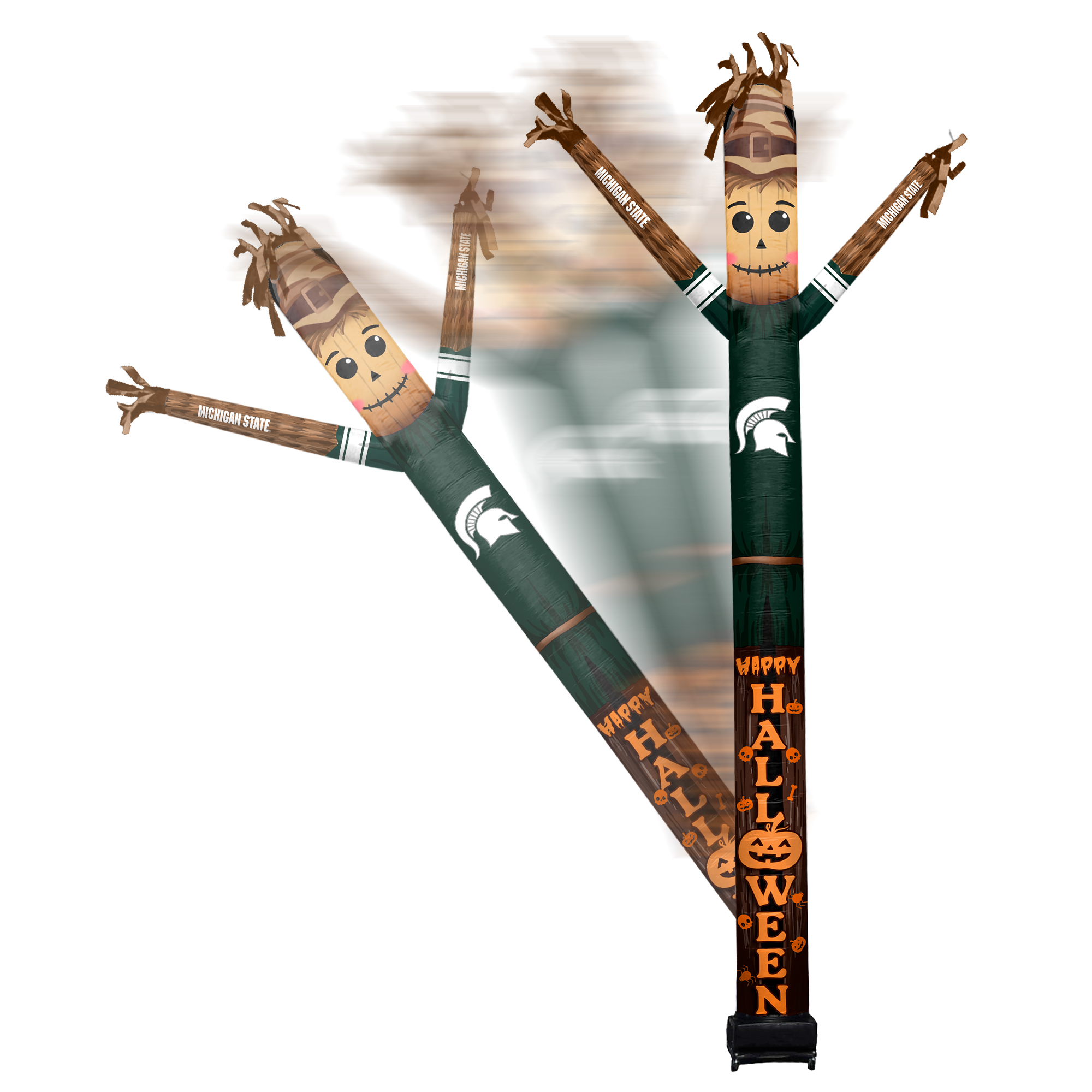Michigan State Spartans Halloween Scarecrow Inflatable Crazy Sports Fan