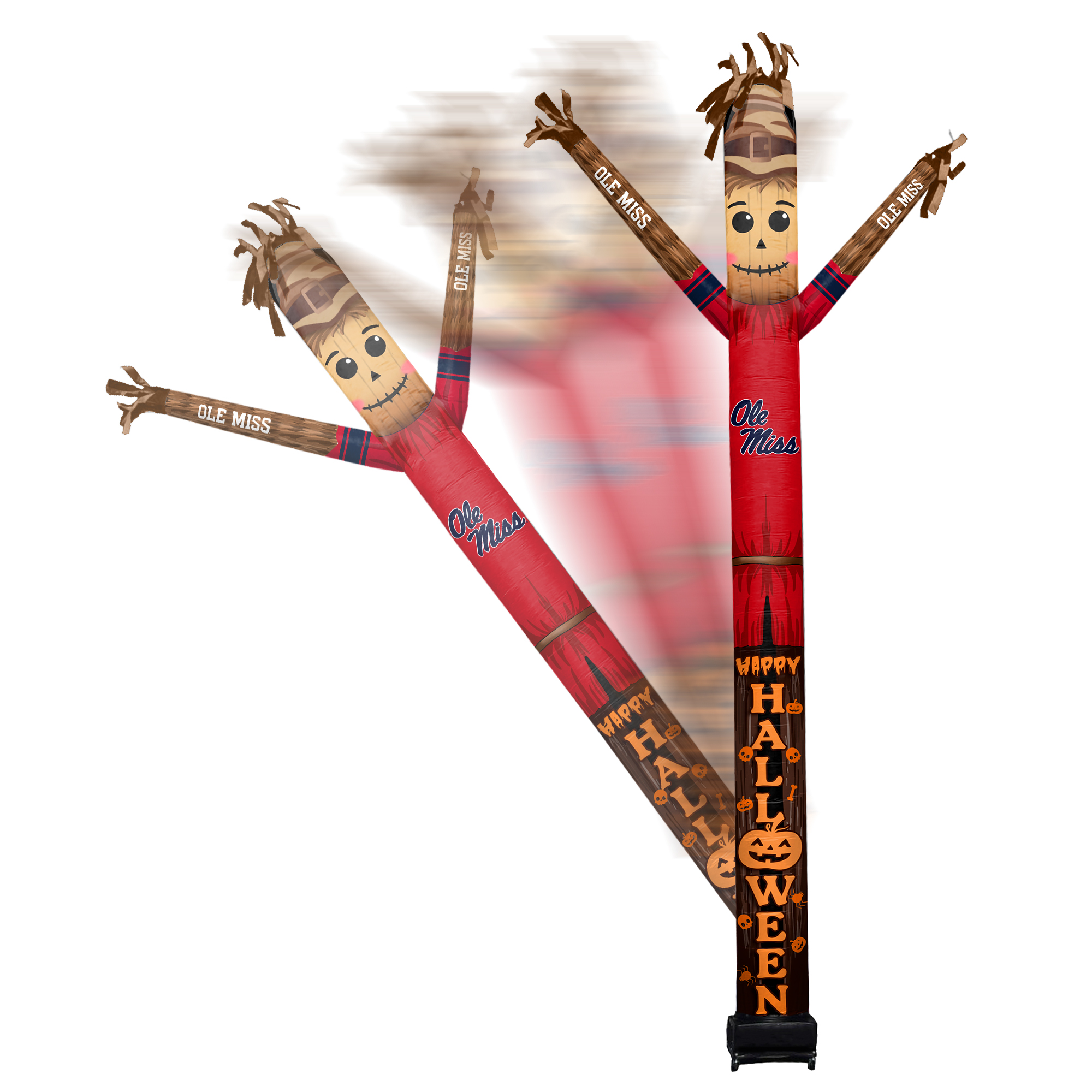 Ole Miss Rebels Halloween Scarecrow Inflatable Crazy Sports Fan
