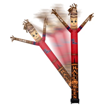 Ole Miss Rebels Halloween Scarecrow Inflatable Crazy Sports Fan