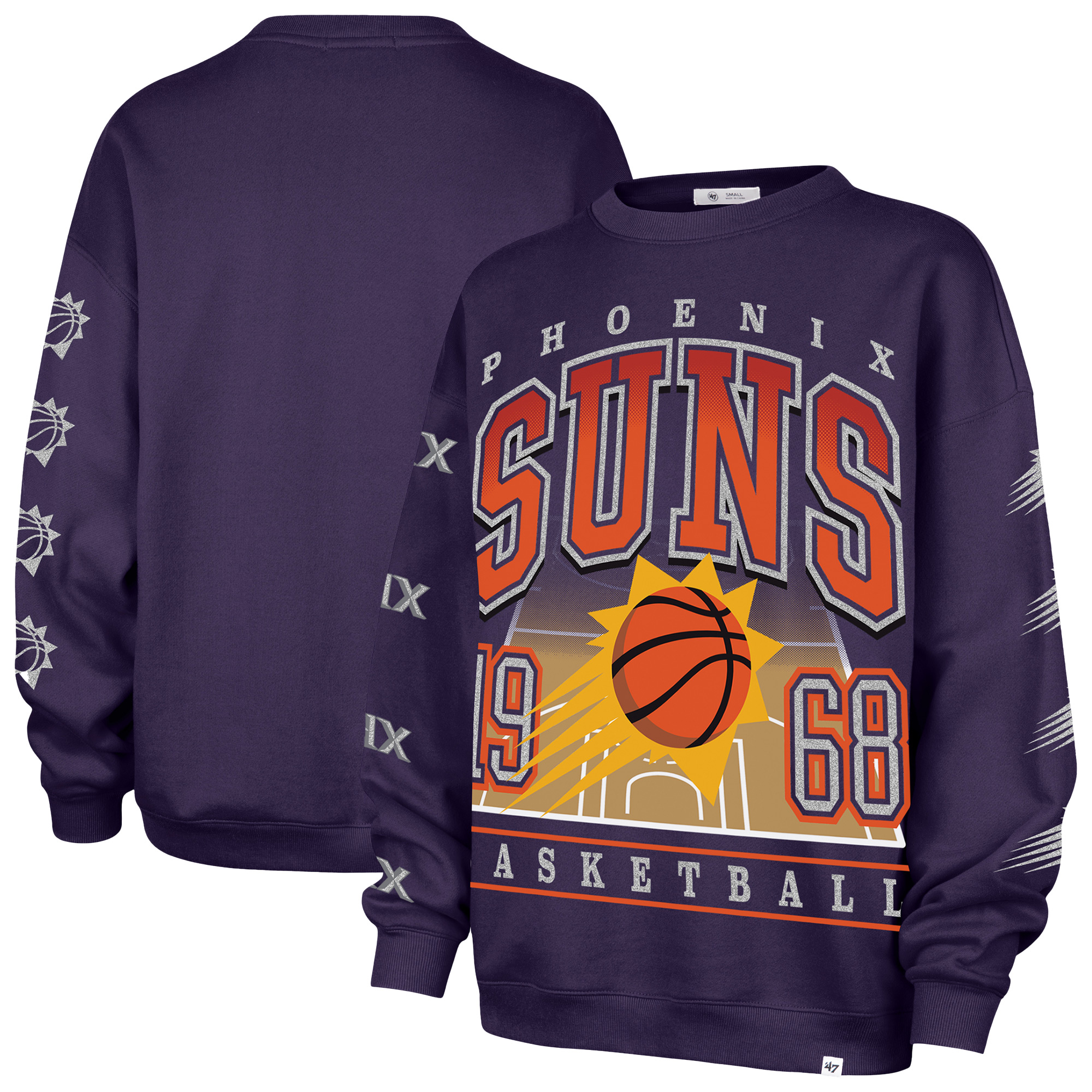 Women’s ’47 Purple Phoenix Suns Go Big Oversized Sweatshirt Women’s ’47 Purple Phoenix Suns Go Big Oversized Sweatshirt