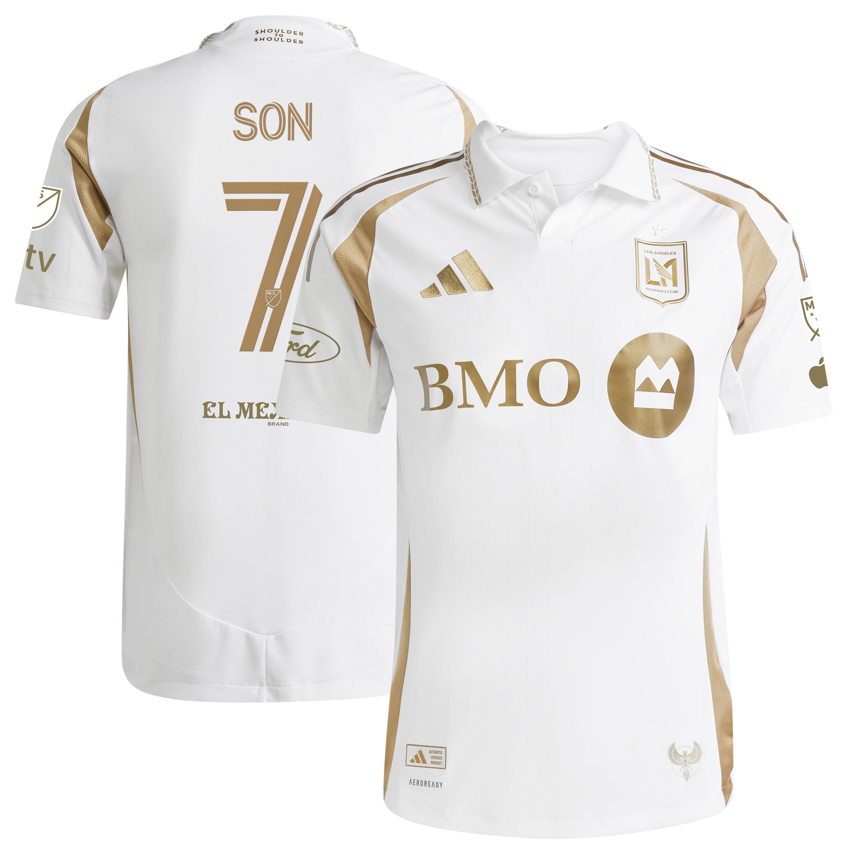 Men's adidas Son Heung-Min White LAFC 2025 Secondary Authentic Player Jersey