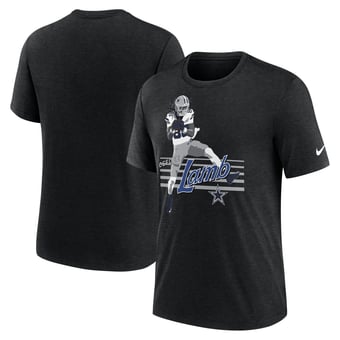 Men's Nike CeeDee Lamb Heather Black Dallas Cowboys Player Graphic T-Shirt