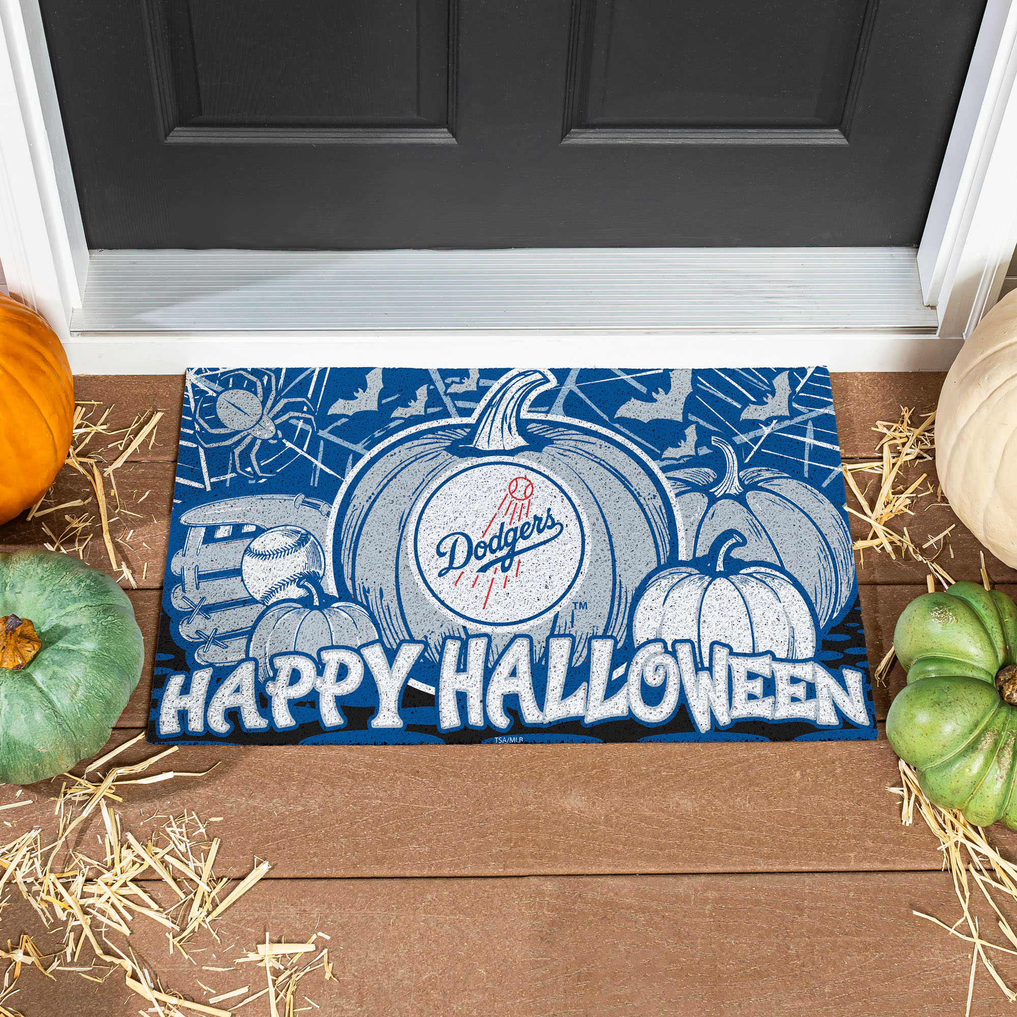 Los Angeles Dodgers 28" x 16" Happy Halloween Turf Door Mat