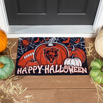 Chicago Bears 28" x 16" Happy Halloween Turf Door Mat