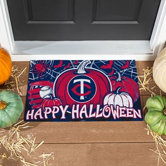 Minnesota Twins 28" x 16" Happy Halloween Turf Door Mat